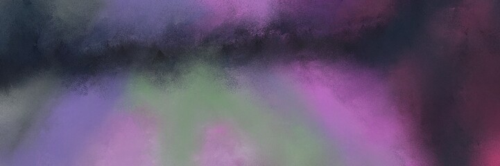 grunge horizontal header background  with dark slate gray, very dark violet and pastel purple color