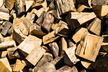 Stacks wood timber background. Wood texture background.