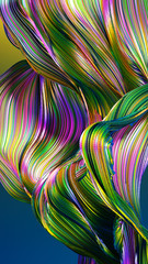 Drapery fabric with stripes. 3d illustration, 3d rendering.