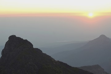 beautiful sunrise seen in the morning