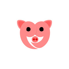 Logo Icon Design for Head of Pig
