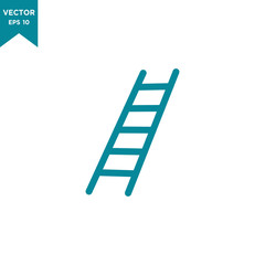 ladder icon in trendy flat style