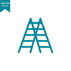 ladder icon in trendy flat style