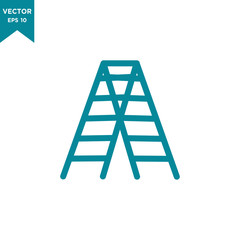 ladder icon in trendy flat style