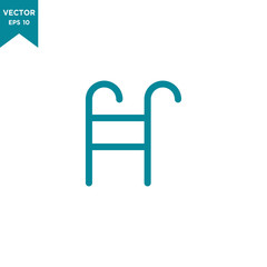 ladder icon in trendy flat style