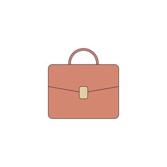 Briefcase icon, Luggage vector sign. Trendy Flat style for graphic design, Web site, UI. EPS10. - Vector illustration