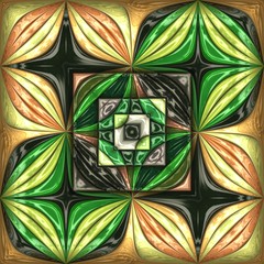 3D render plastic puffs background tile