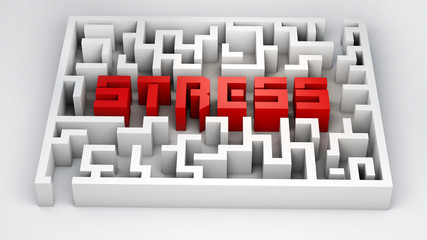 3d stress maze, stress font, stress text, 3d maze, stress concept, stress, labyrinth stress