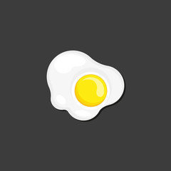 Fried egg vector