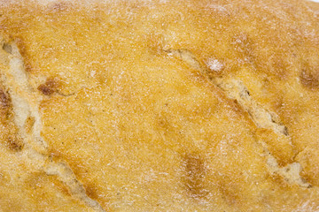Chiabata bread bun closeup  background