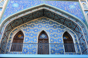 Facade of sulfur bath in Tbilisi