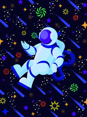 Astronauta en el espacio © mobelmart