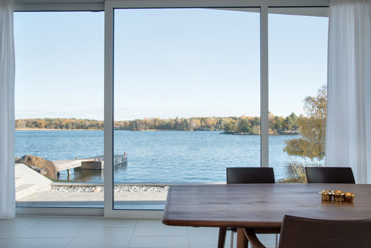 Fototapeta sea view view from dining room