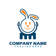 Rabbit Icon Logo Design, Creative Rabbit Logo Design