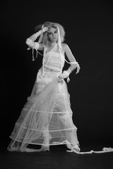 girl in bandages mummy photo
