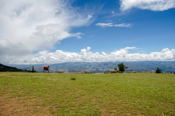 beautiful landscape in te peruvian andes