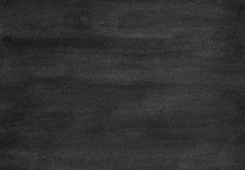 Watercolor black background texture. Watercolour abstract old monochrome dark charcoal overlay. 