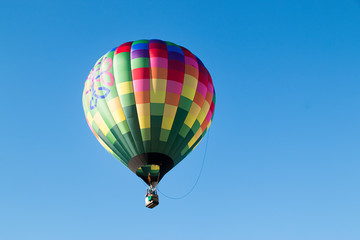 Colorful hot air balloons in the sky