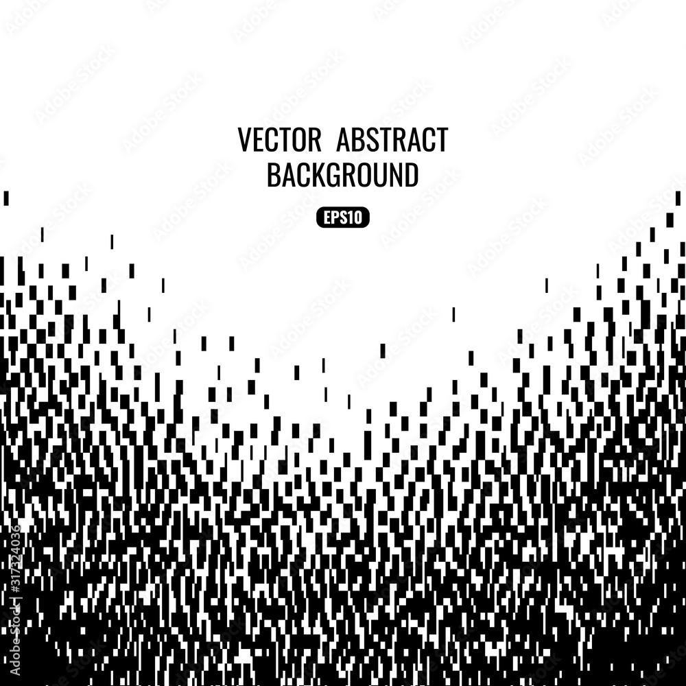 Poster abstract black and white background with texture with glitch effect. copy space for text.