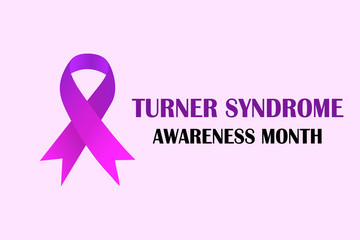 Turner syndrome awareness Month Celebrated in February. Prevention concept. Vector illustration - obrazy, fototapety, plakaty