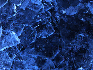 Beautiful blue abstract background of ice texture.