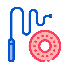 Carrot And Stick Icon Vector. Outline Carrot And Stick Sign. Isolated Contour Symbol Illustration