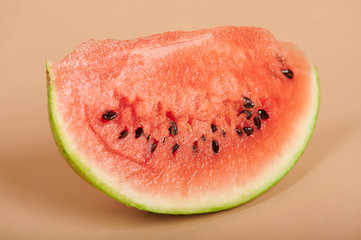 One juicy watermelon slice