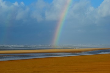 rainbow over the sea