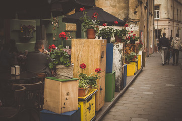 Streets of the city Lviv