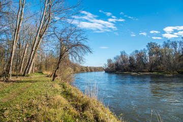 River in Slovenia from coast