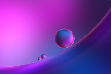 spheres on a curved surface,