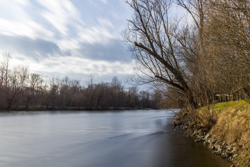 River in Slovenia from coast