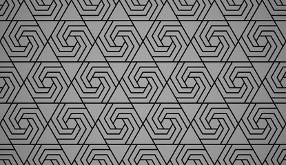 The geometric pattern with lines. Seamless vector background. Black texture. Graphic modern pattern. Simple lattice graphic design