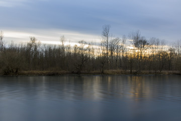 River in Slovenia from coast