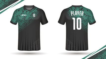 Naklejka premium Soccer jersey template sport t shirt design