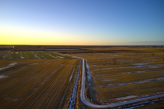 Icy field at finland