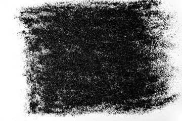 Fototapeta premium Beautiful background of black glitter. Black glitter like the sand. Composition with black sand