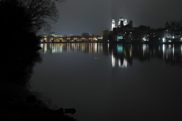 Passau Inn Marienbrücke Dom bei Nacht