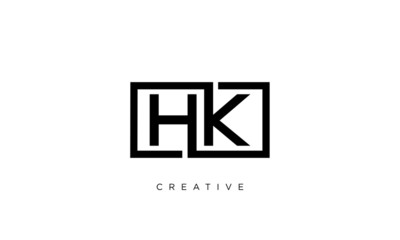 Obraz premium hk logo design simple