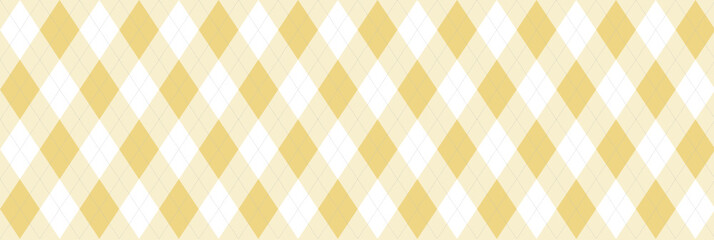 Yellow Arqyle Banner