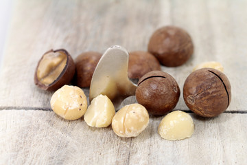 Macadamianüsse öffnen
