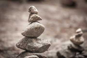 Steinmännchen im Wald