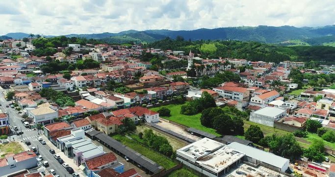 Aerial image of Jacutinga, city of Minas Gerais