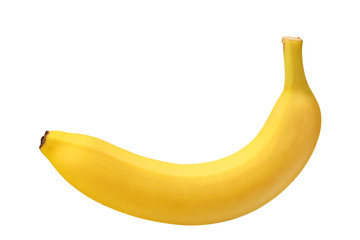 fresh banana isolated on white background. Healthy food