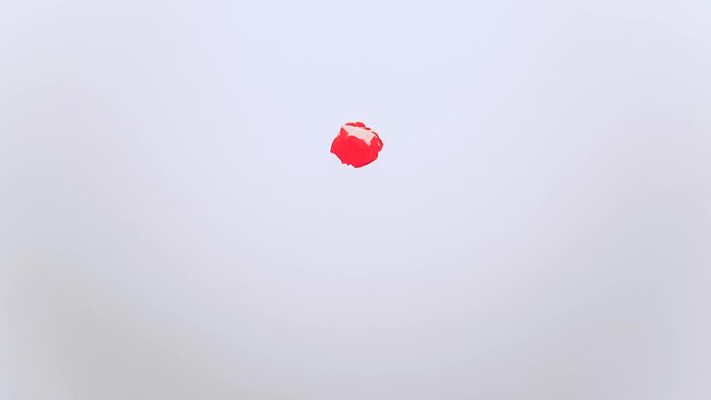 I love you message stop motion animation 4k written by hearts on white background for Valentines day