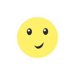 Emoji. Happy smile Icon. Smile. White background. Vector illustration. EPS 10.