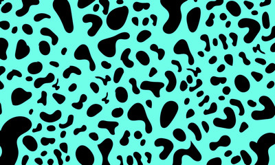 Leopard print. Animal skin pattern. Vector