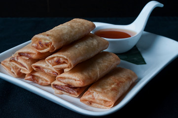  chinese food, Mini Spring Rolls