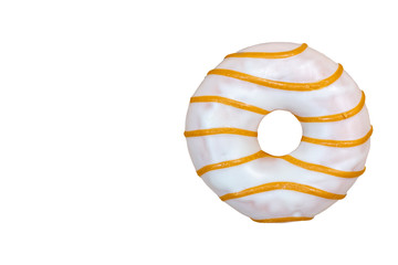 Glazed donuts on a white isolated background