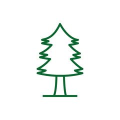 Isolated pine tree vector design